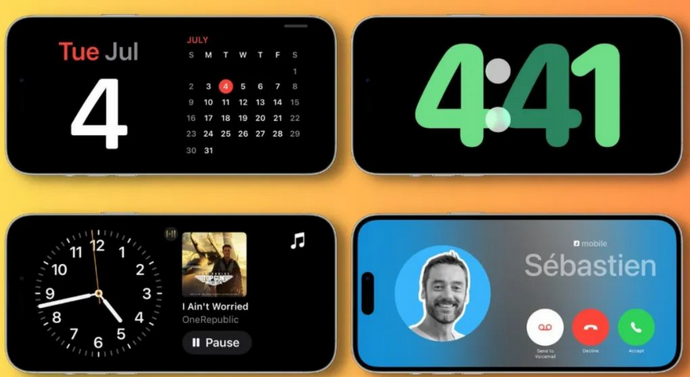 瀍河回族苹果手机维修分享iOS17横屏充电待机显示有什么好处 