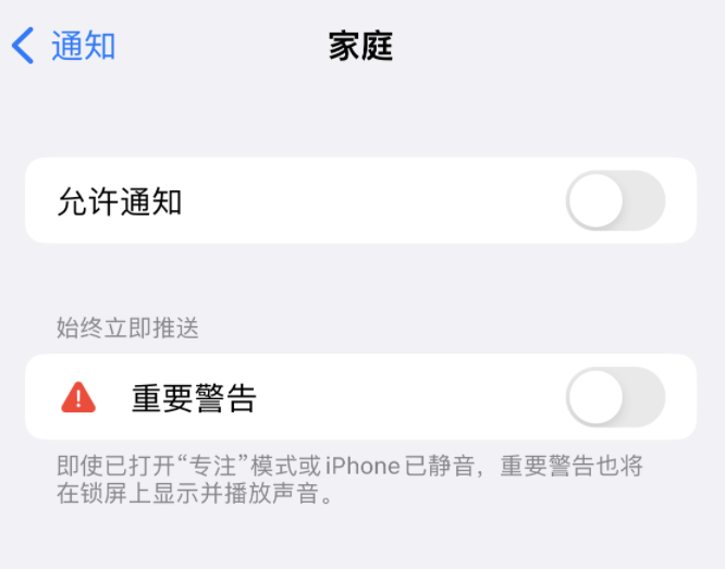 瀍河回族苹果14维修分享iPhone14系列机型弹出“家庭”警告后卡死如何解决 